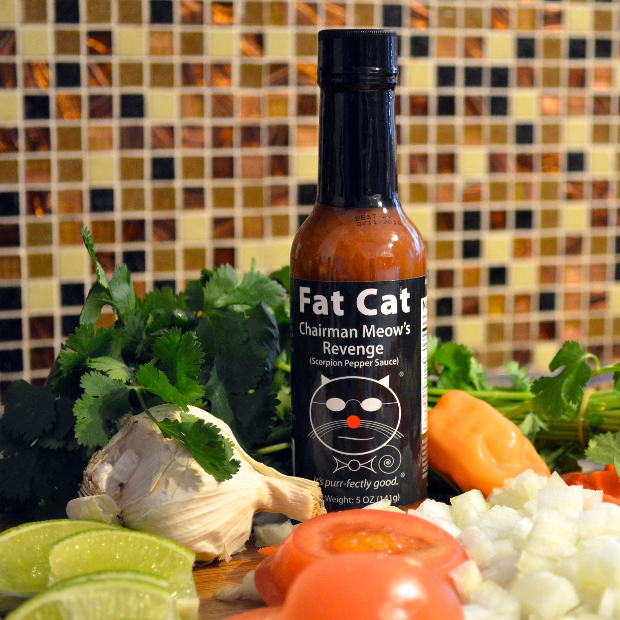 Chairman Meow's Revenge Scorpion Pepper Sauce - Fat Cat Gourmet Hot Sauce & Specialty Condiments
