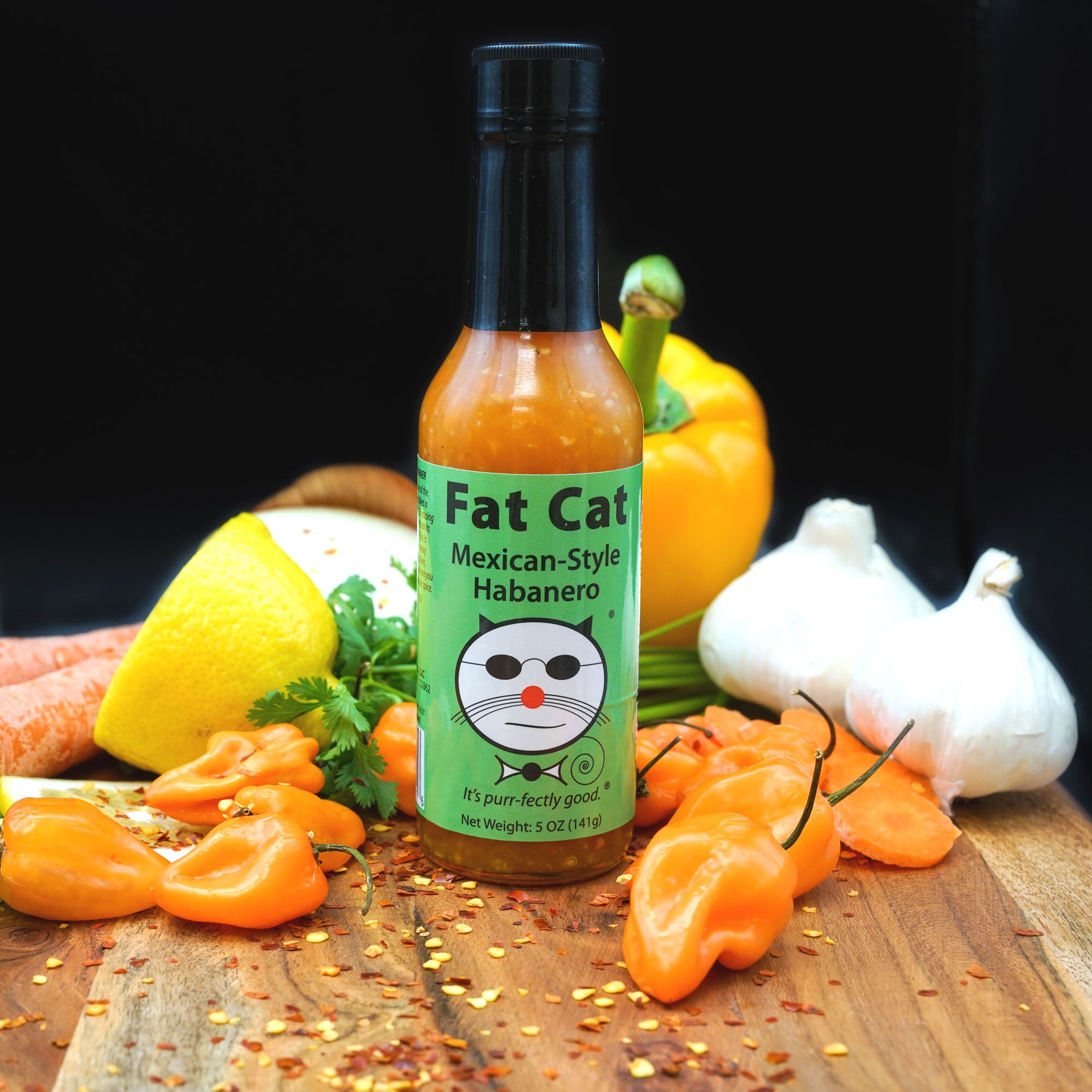 Mexican-Style Habanero Hot Sauce - Fat Cat Gourmet Hot Sauce & Specialty Condiments