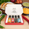 Funny Cat Name 4 Bottle Hot Sauce Gift Box