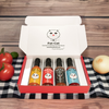 Funny Cat Name 4 Bottle Hot Sauce Gift Box
